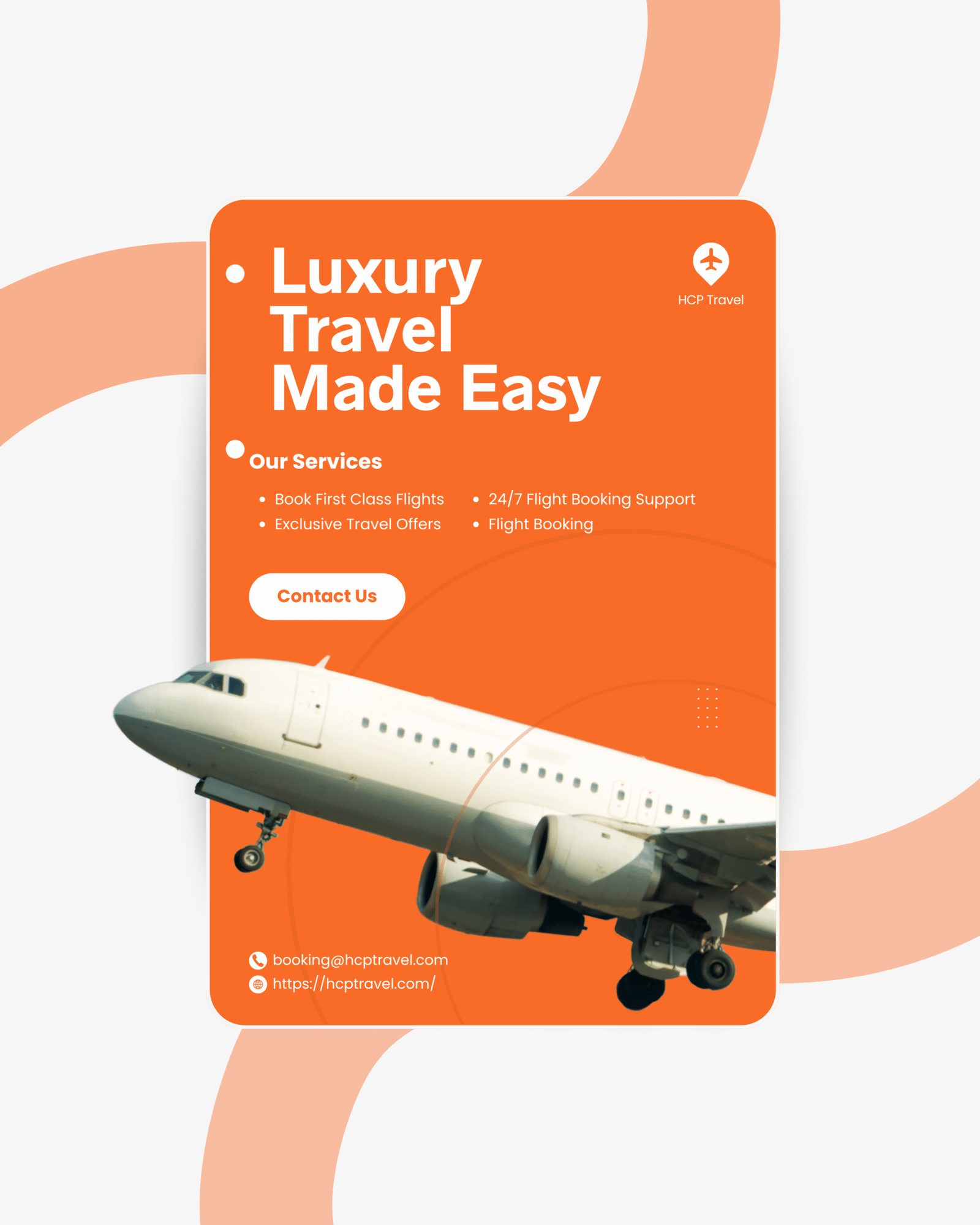 Brown and White Modern Flight Ticket Booking Services Instagram Post (1)